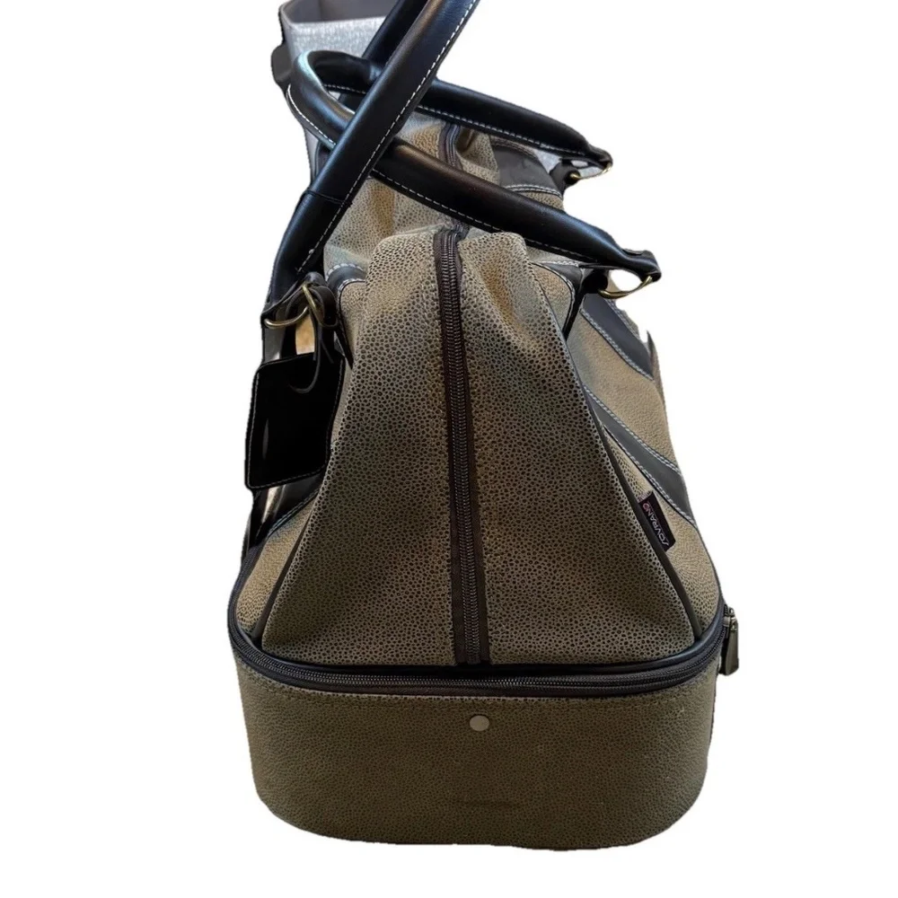 Sovrano Double Decker Golf Duffle Bag Brown Shoe Compartment KG4000 NWT